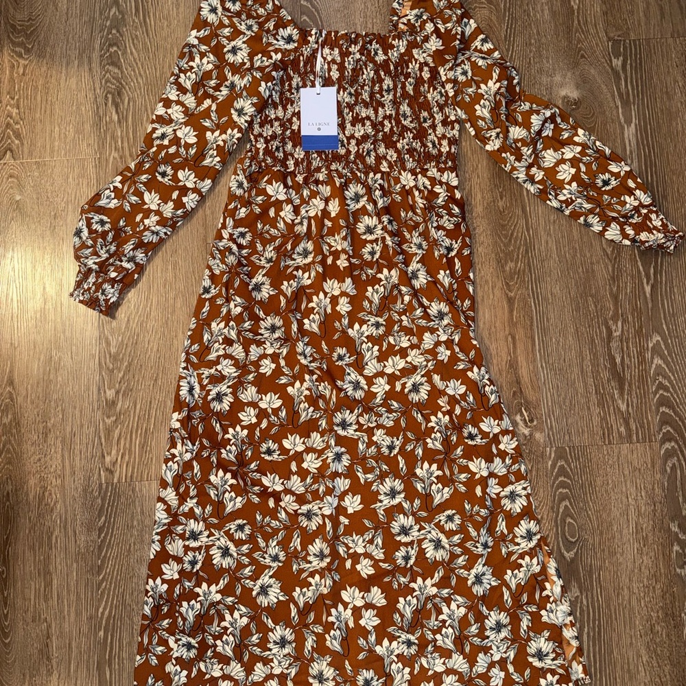 Orange Floral Midi Dress - La Ligne x Target